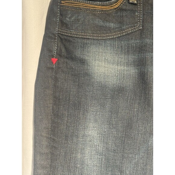 GUESS  Vintage Flare Jeans Women's Size 27/4 Dark Denim Low Rise Retro Y2K - Picture 4 of 11